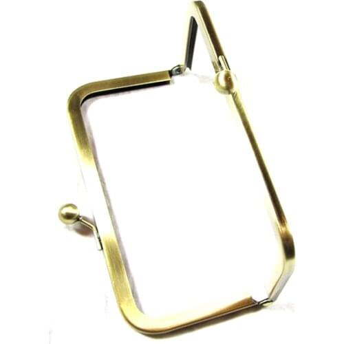 Antique Brass Metal Purse Frame 6 '' x 3