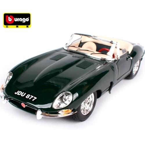 Bburago 1:18 Jaguar E-Type Cabriolet Coupe Retro Classic Car Diecast Model Car Toy New In Box Free Shipping 12046