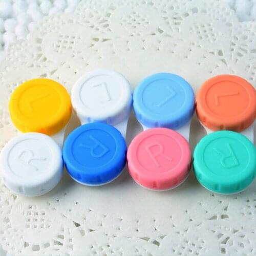 4 pcs lot Glasses Cosmetic Colored Contact Lenses Box Contact Lens Case for Eyes Contacts travel Kit Holder Container