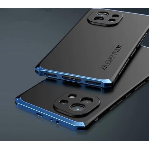 Mi 11 Cover Case For Xiaomi Mi 11 Lite Luxury Metal Armor Phone Cases For Xiaomi Mi 11 Mi11 Ultra Shockproof Hard PC Back Covers
