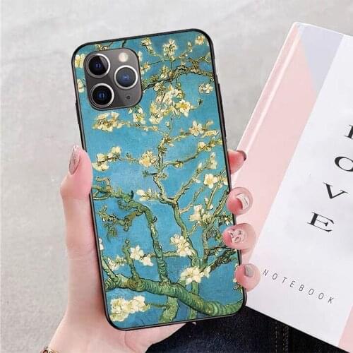 Vincent van Gogh, Blossoming Almond Tree Phone Case For iPhone 11 Pro X XR XS Max 6 7 8 plus Samsung S8 S9 S10 S20 A10 A50