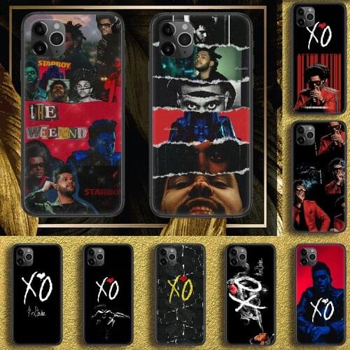 Rapper The Weeknd Phone Case Cover Hull For iphone 5 5s se 2 6 6s 7 8 12 mini plus X XS XR 11 PRO MAX black pretty prime soft
