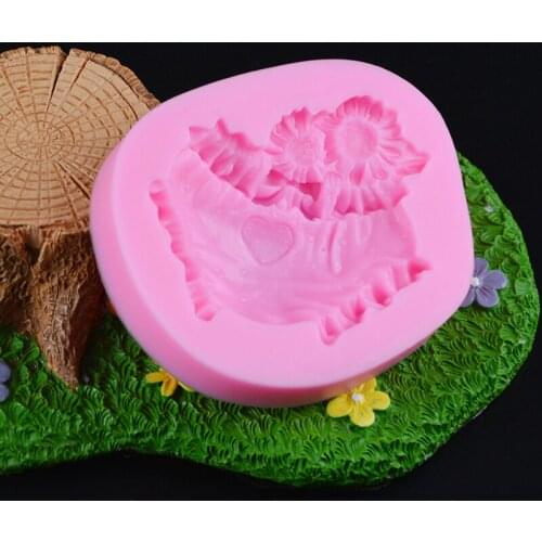 Baby Underwear Shorts Flowers Heart Shape Fondant Silicone Mold Cake Decorating Soap Mold Sugarcraft Candy Gumpaste Tools