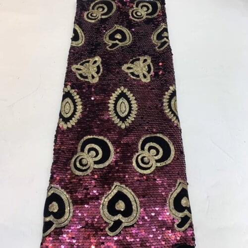 Hot Selling Embroidered African Lace Fabric 2021 High Quality Lace French Nigerian Sequin Lace Fabric ZX3781