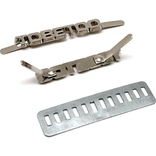 Customized Purse Metal Labels For Clothes Metal Branding Logo Tag For Clothing Metal Plates Acessorios Custom Metal Logo Label