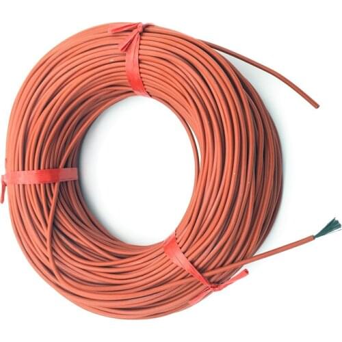 10M 12K 33ohm / M Infrared Heating Floor Heating Ther Cable System Of 3mm Silica Gel Carbon Fiber Wire Used In 220v Voltage 150w