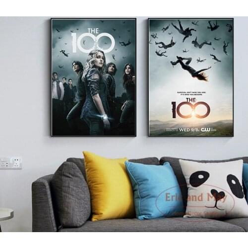 Classic PaintingThe 100 Season TV Series Show Movie Canvas Posters and Prints Wall art Decorative Picture For Living Room Home