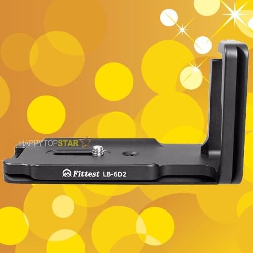 Metal QR Quick Release L-Bracket Camera Holder Mount Grip Custom for Canon EOS 6D2 6D Mark II DSLR Arca Swiss RRS kirk Markins