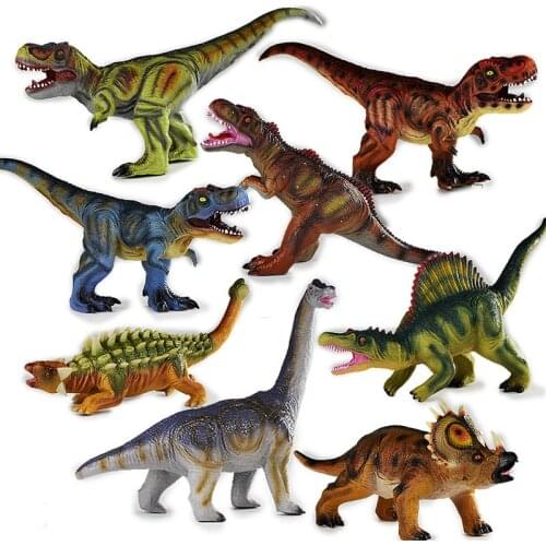 Soft Toy Figures Model Brachiosaurus Plesiosaur Tyrannosaurus Dinosaur Collection Animal Collection Model Toys