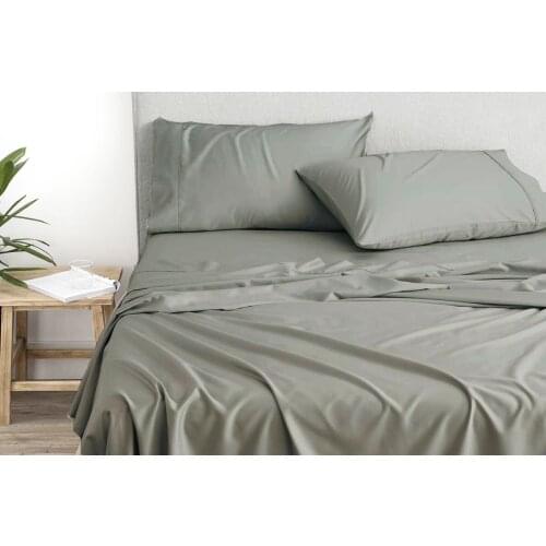 100% Egyptian cotton 1600 TC Large Super King Twin Size White Kaqi Gray Ivory colors Flat Fitted sheet 4 pieces set customize