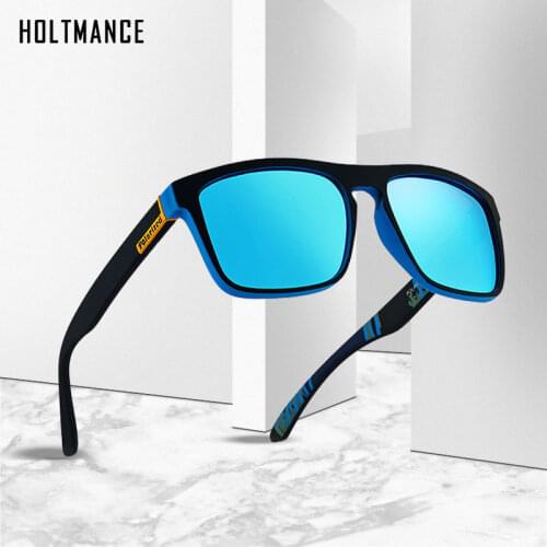 HOLTMANCE 2021 New Fashion Guys Sun Glasses Polarized Sunglasses Men Classic Design Mirror Fashion Square Ladies Sunglasses