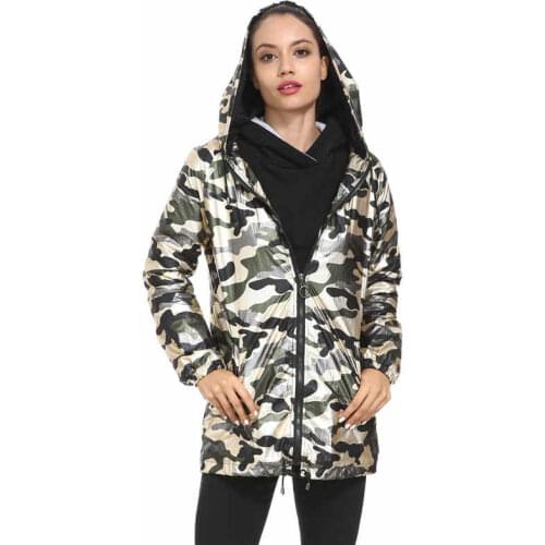 Plus Size 3XL Waterproof Trench Coat for 2019 Spring Autumn Fashion Hooded Raincoat Loose Female Windbreaker Casual Tops