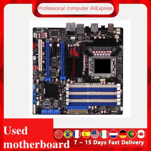 For ASUS Rampage II Gene Used original motherboard Socket LGA 1366 DDR3 X58 X58M Desktop Motherboard