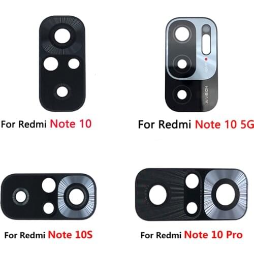 10pcs/lot Glass Lens For Xiaomi Redmi Note 10s Glass Camera Lens For Redmi Note 10 Note 10 Pro Camera Glass With Repair Tools