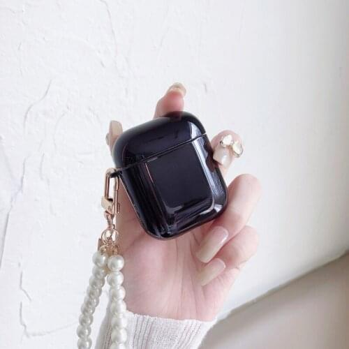 3D Queen coin pearl bracelet keychain hard Bluetooth Wireless Earphone Case For AirPods 1 2 pro cute cover headset