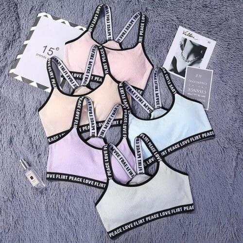 Women Stripes Underwear lingerie Set Romantic Letter Temptation Bra Set Push Up Bra and Panties Set Wireless Padded Lingeries