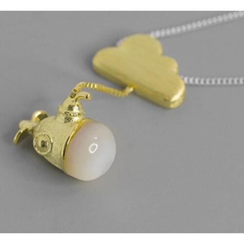 S.EAST SUN 925 Sterling Silver summer beach shell diving Pendant Necklace suitable for womens wedding jewelry gift jewelry
