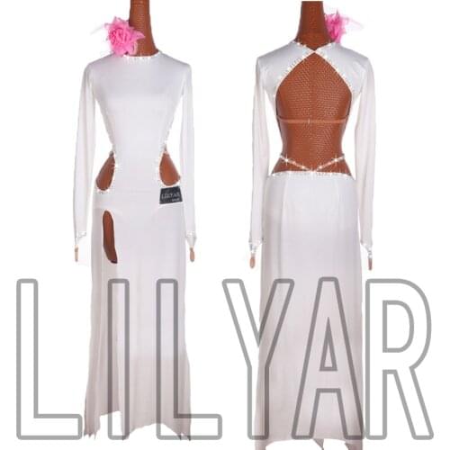 New Latin Dance Dress Competition Dress Costumes Skirt Performing Dress Adult Customize Children Red Matador Skirt Split Skirtes