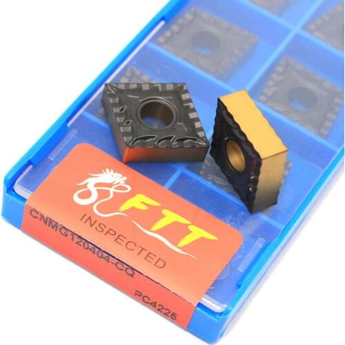 10pcs CNMG120404 CQ PC4225 External Turning Tools High quality Tnmg 160404 Carbide insert Lathe cutter Tool turning insert