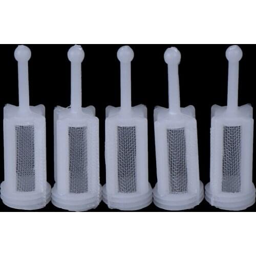 10pcs Plastic Mesh Gravity Type Spray Gun Spray Filter Pot Diameter 11mm length 36mm
