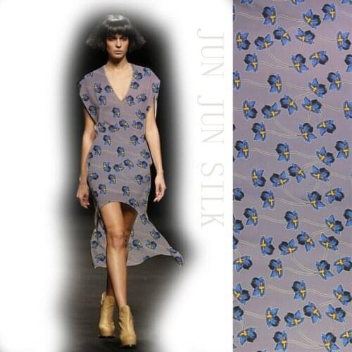 138 cm wide 100% silk fabric 18 mm crepe de chine silk fabric meter summer shirt dress crepe fabric wholesale silk cloth