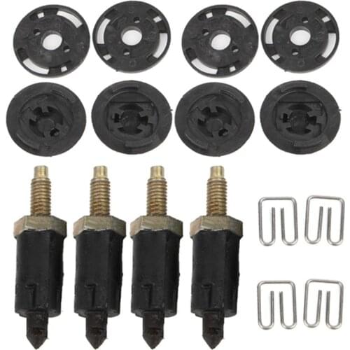 16 PCS HDI Engine Cover Clip Bolt Bonnet Hood Kit Fit For Peugeot Citroen C4 C5