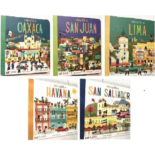 Random 3 Books Parent Child Kids Toddler Baby Spanish Book Early Education Cute Story Reading Cardboard Libros Book Age 1-4