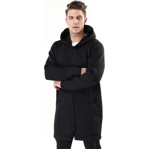 3mm neoprene material cold-proof warm hooded windproof and rainproof mens windbreaker mens outdoor jacket long fish coat