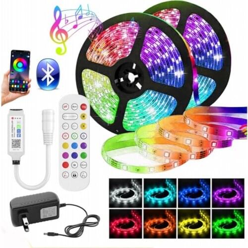 5M 150 Lights Colorful LED Lights with Low-voltage Flexible Neon Atmosphere Light Bar Bluetooth Decorative Lights