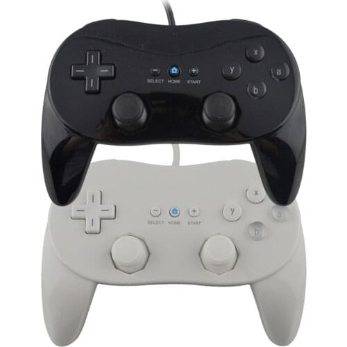 50pcs a lot New Classic Wired Game Controller Pro Gamepad Shock Joypad Joystick For Wii Second-generation