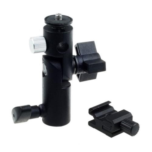 E II Type Flash Light Hot Shoe Adapter Swivel Umbrella Holder Mount Stand Bracket Studio