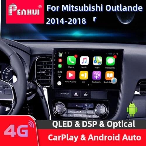 Car DVD For Mitsubishi Outlander (2014-2018) Car Radio Multimedia Video Player Navigation GPS Android 10.0 Double Din