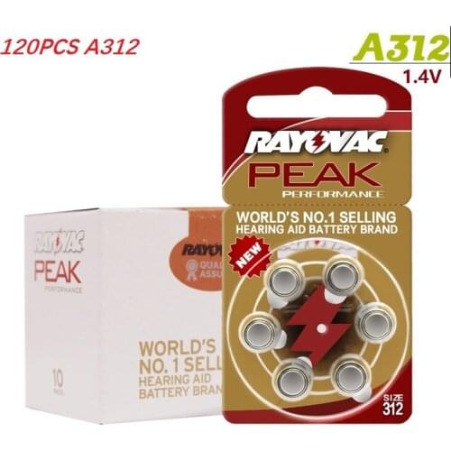 Button battery 120PCS 20card A312 battery Hearing Aid Batteries A312 312A ZA312 312 PR41 U