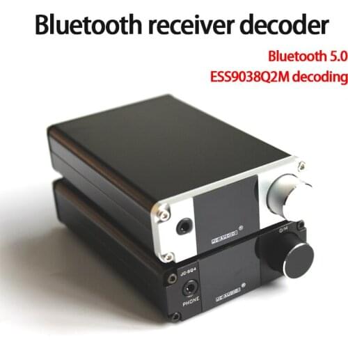 KYYSLB 106*70*25mm JC-SQ4 Bluetooth Receiver Decoder Amp ESS9038Q2M Decoder CSR8675 Bluetooth Support LDAC