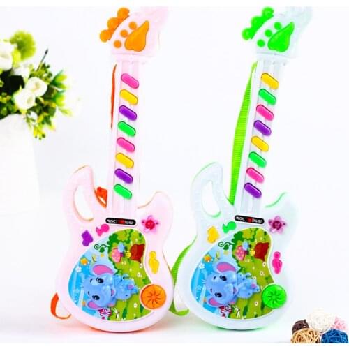 Electric Guitar Toy Musical Play For Kid Boy Girl Toddler Learning Electron Toy Children Musical Instrument Leaning Educate Toys