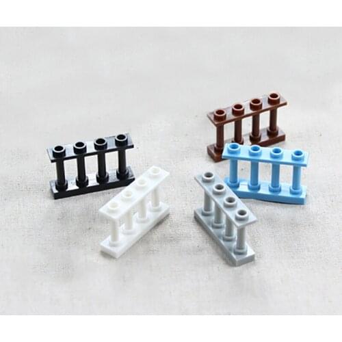 50Pcs City Garden Mini Block DIY Fence Knobs Building Blocks Brick Parts Action Figure Toys For Kids Legoingy Assemble Particles