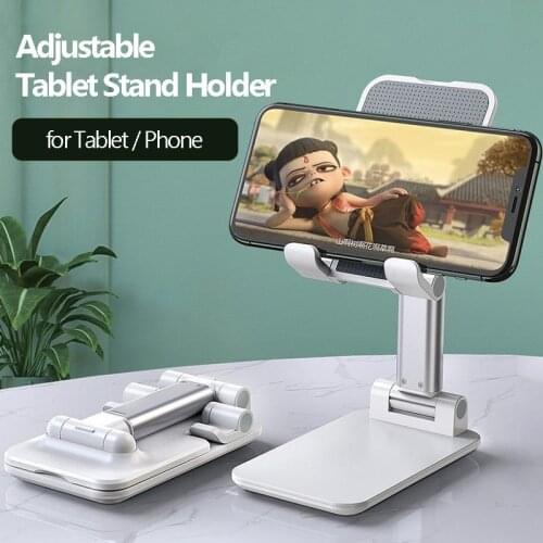 Desktop Phone Tablet Stands For IPad 2021 2020 Bracket Adjustable Universal Plastic Phone Holder Table Stand Support