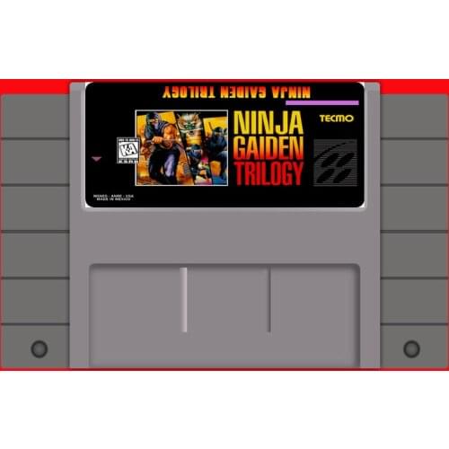Ninja Gaiden Trilogy 16 bit Big Gray Game Card For USA NTSC Game Player