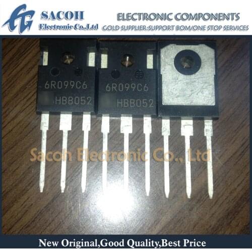 New original 10PCS/Lot IPW60R099C6 6R099C6 or IPW60R099P6 6R099P6 or IPW60R099P7 60R099P7 TO-247 38A 600V Power MOSFET