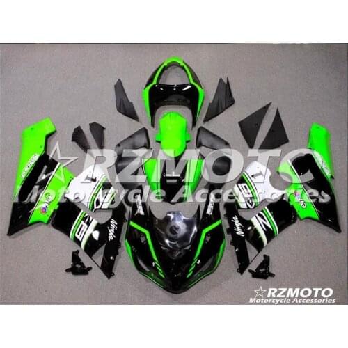 New ABS Motorcycle fairing kit For Kawasaki Ninja ZX6R 636 2005 2006 Bodywork Injection mold black green ACEKITS Store No.0052