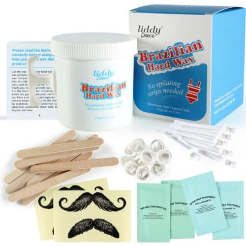 New Microwave Depilatory Wax Kit Microwave Wax Kit Low Temperature Paper-free Solid Hard Wax TSLM1