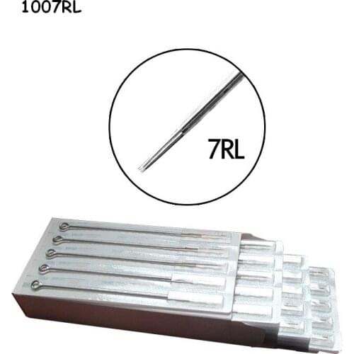 200 PCS Disposable Sterilized 7RL Tattoo Needles Stainless Steel Round Liner tattoo needle for Tattoo Machine Needle Tips