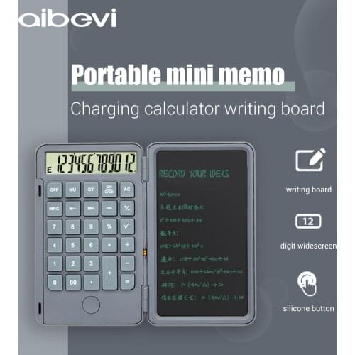 Aibevi 6.5'' rechargeable Calculator Writing Tablet Portable Smart LCD Graphics Handwriting Pad Board drawing tablet paperless