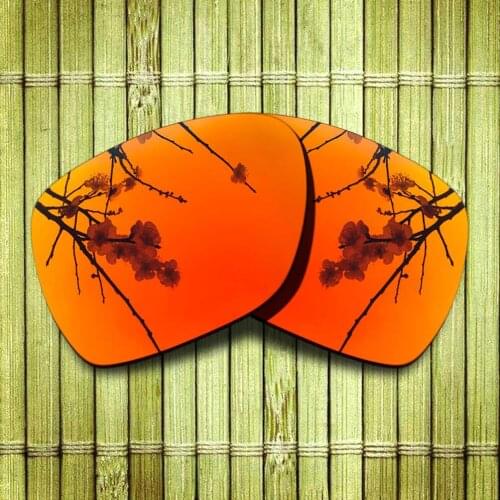 Polarized Replacement Lense For-Oakley Deviation Sunglasses Frame True Color Mirrored Coating - Fire Red Color Options