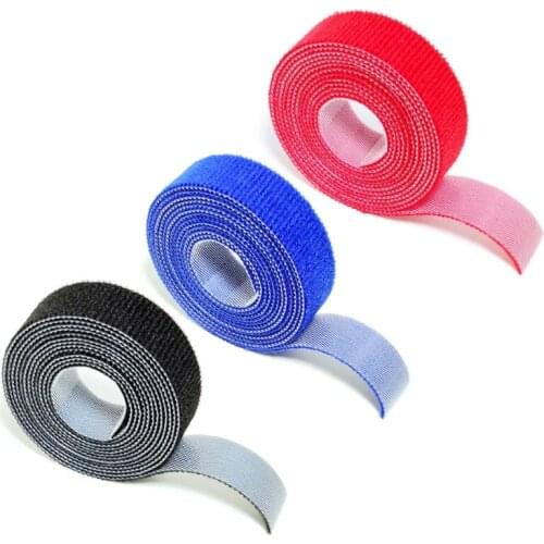 Desk Tidy Organizer Cable Clips 1Meter Sticky Hook Tape for Headphone Wire N0PB