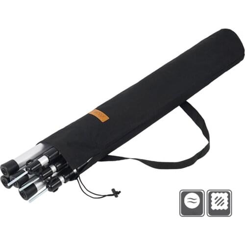 Outdoor Large Canopy Pole Storage Pouch Bag Camping Tent Awning Rod Storage Bag Fishing Rod Portable Storage Tote Camera Stand