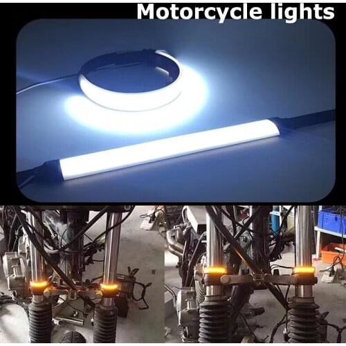 Motorcycle Light Led Turn Signal 20W Led Strip White Red Yellow Green Pink Led Moto Decorative Lights Lamp 12v