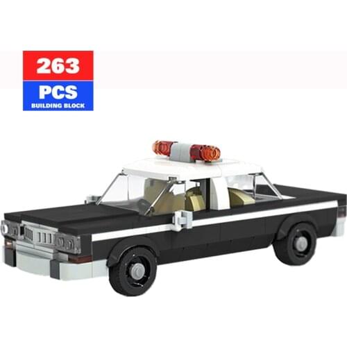 Technical Car Police Patrol Car 1979 Impalas Police Building Blocks Car High-tech Bricks Model DIY Toys For Boys Birthday Gift