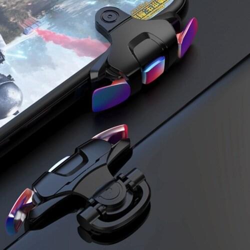 Phone Gamepad Joystick for PUBG Gaming Trigger Fire Button L1R1 Shooter Controller Colorful Metal