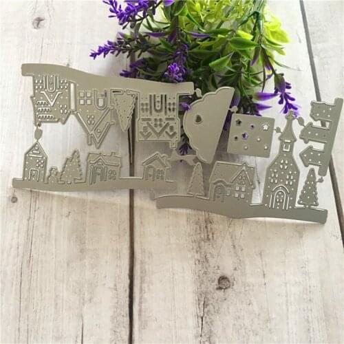 Three dimensional house Metal Cut Dies Stencils for Scrapbooking Stamp/photo album Decorative Embossing DIY Paper Cards